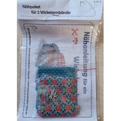 Bastelset für Zwei Wickelarmbänder türkis/bunt