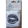 Bastelset Armband braun/silber