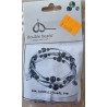 Bastelset Armband schwarz/silber