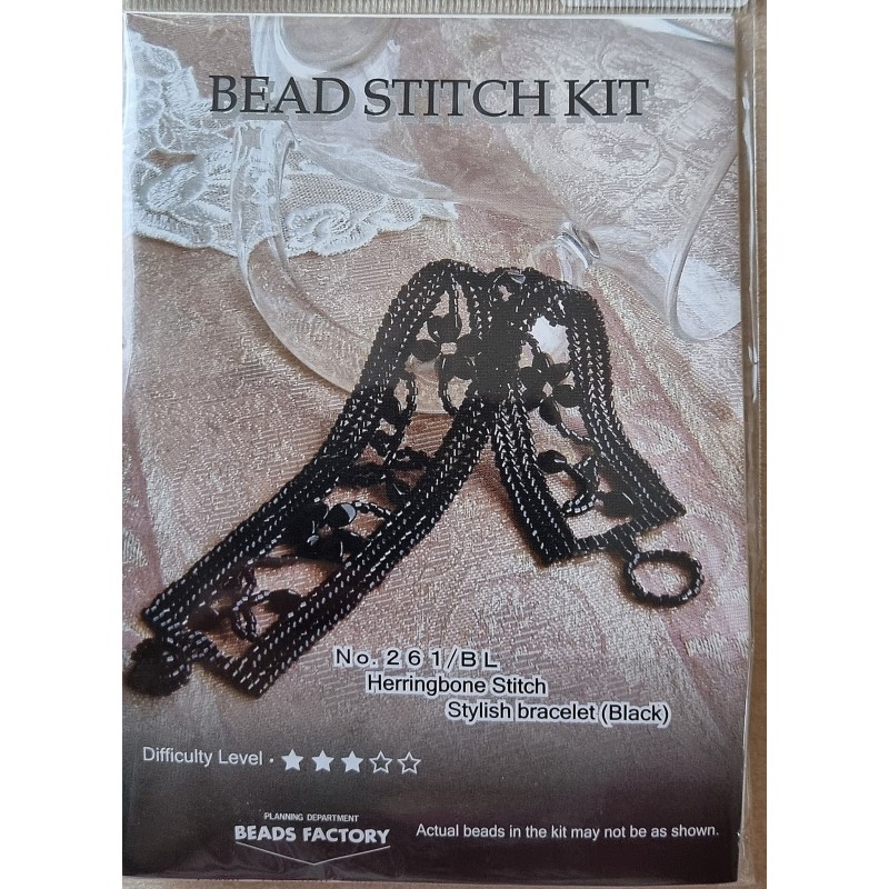 Bastelset Armband schwarz