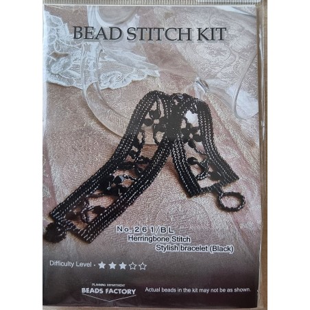 Bastelset Armband schwarz