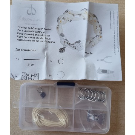 Bastelset Armband beige