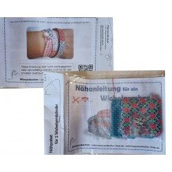 Bastelset für Zwei Wickelarmbänder türkis/bunt