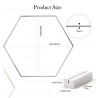 Hexagon Metallring mit Holzständer