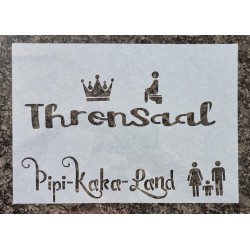 Schablone Pipi-Kaka-Land