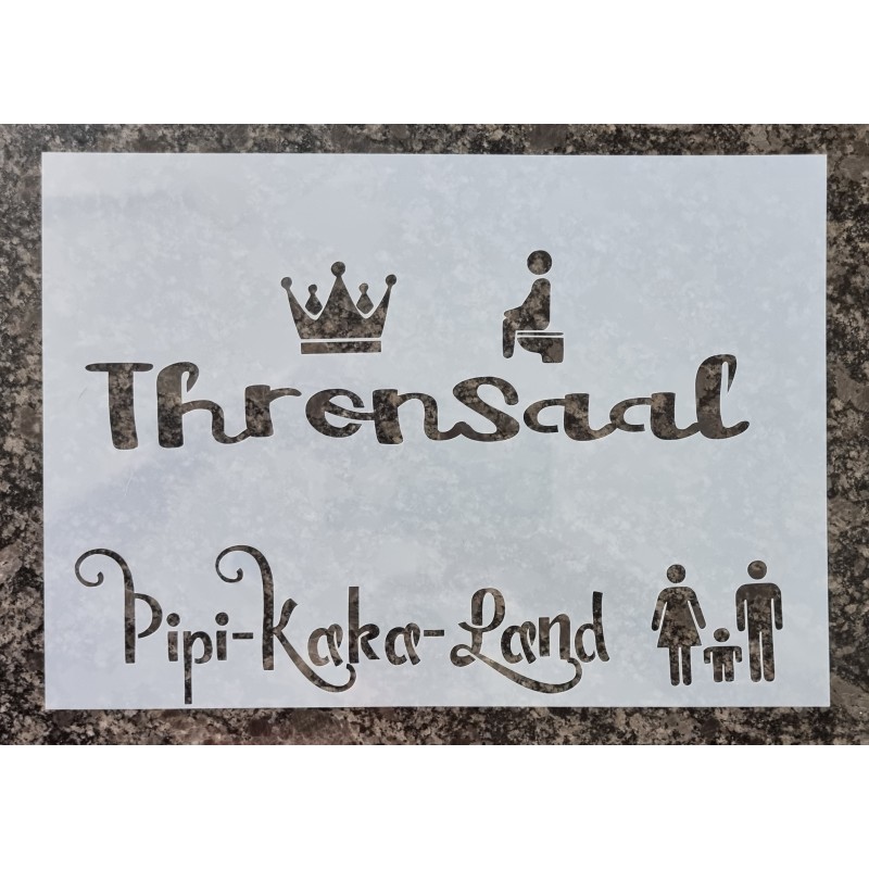 Schablone Pipi-Kaka-Land