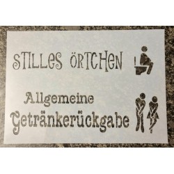 Schablone Stilles Örtchen