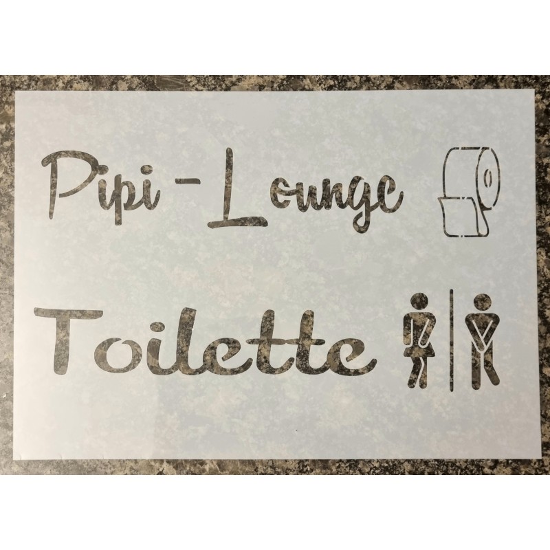 Schablone Pipi-Lounge 2