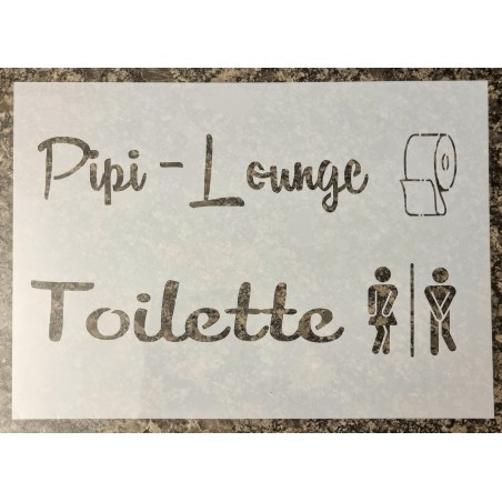 Schablone Pipi-Lounge 2