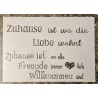 Schablone Zuhause ist da....