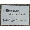 Schablone Willkommen bei uns Zuhause