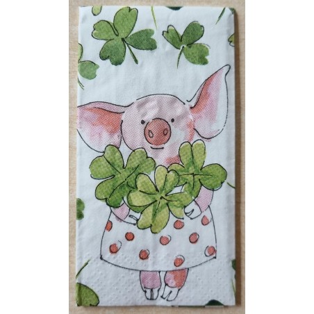 Taschentücher Schweinchen/Kleeblatt