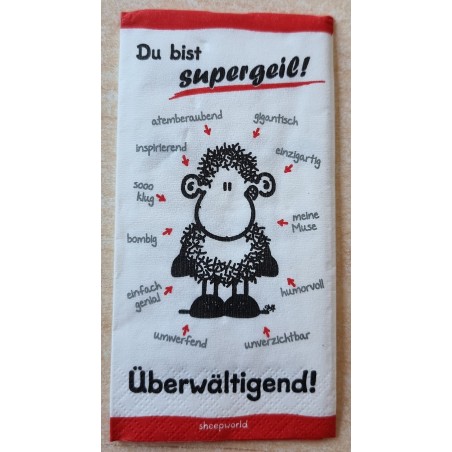 Taschentücher Du bist supergeil !