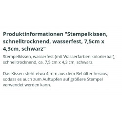Stempelkissen schwarz wasserfest