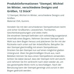 Stempel Wichtel im Winter