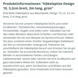 Häkelspitze grün