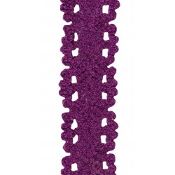 Häkelspitze aubergine