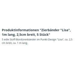 Zierbänder bunt
