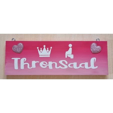 Schild Thronsaal pink