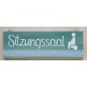 Schild Sitzungssaal seegrün