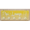 Schild Pipi-Lounge gelb