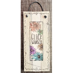 Mini Schild Glückwunsch