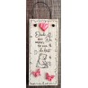 Mini Schild Danke dass Du...... pink