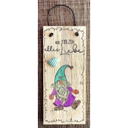 Mini Schild Von Herzen alles Liebe/Wichtel