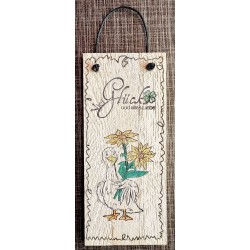 Mini Schild Viel Glück und alles Liebe/Gans