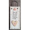 Mini Schild Nimm Dir Zeit....  rosa Blume