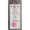 Mini Schild Ich wünsche Dir Zeit....  pink