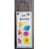 Mini Schild Gute Besserung/Bunte Blumen