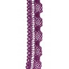 Häkelspitze aubergine