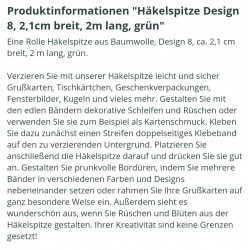 Häkelspitze grün