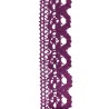 Häkelspitze aubergine