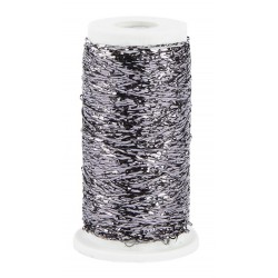 Stickgarn Metallic anthrazit