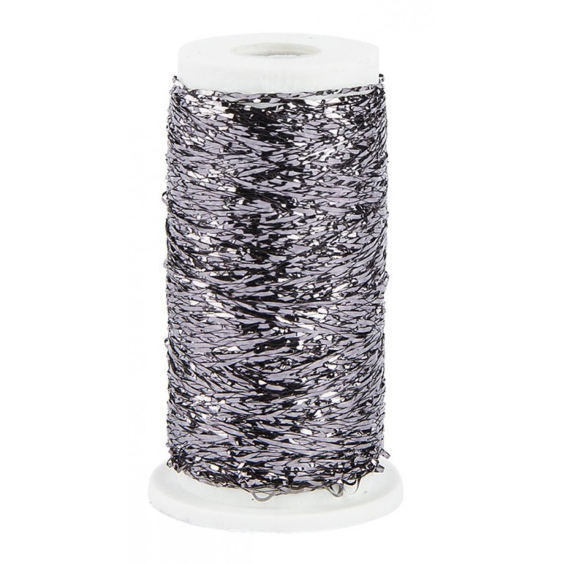 Stickgarn Metallic anthrazit