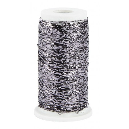 Stickgarn Metallic anthrazit