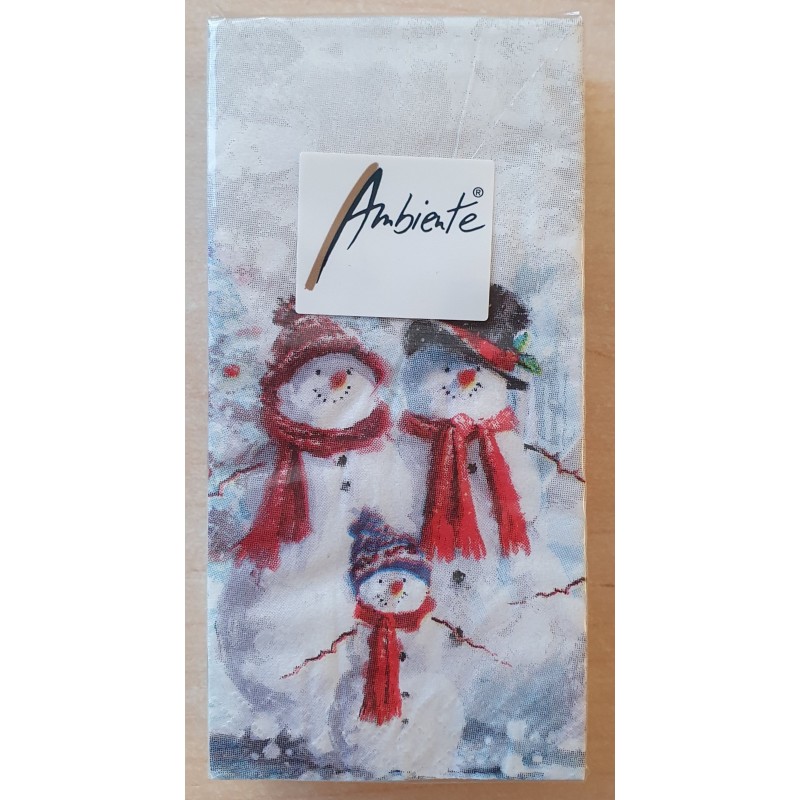 Taschentücher Schneemann Familie