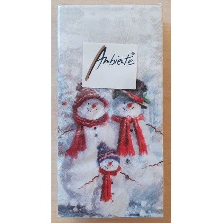 Taschentücher Schneemann Familie