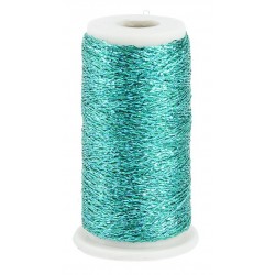 Stickgarn Metallic türkis