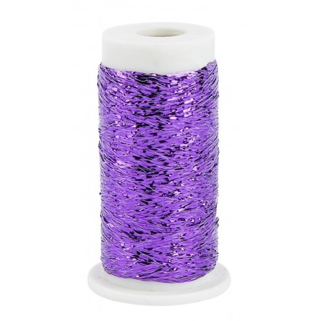 Stickgarn Metallic violette