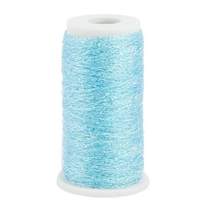 Stickgarn Metallic hellblau