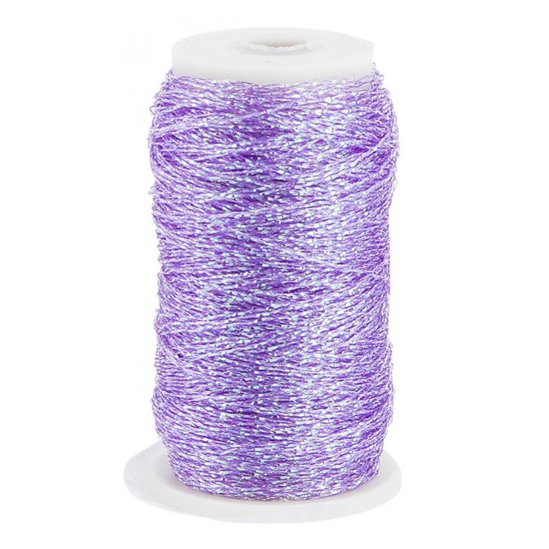 Stickgarn Metallic flieder