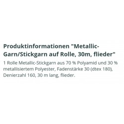 Stickgarn Metallic flieder