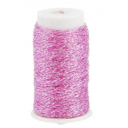 Stickgarn Metallic rosa