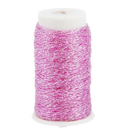 Stickgarn Metallic rosa