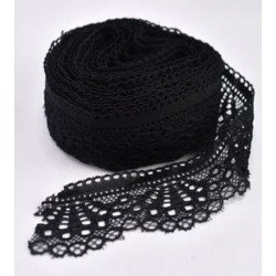 Spitzenband schwarz