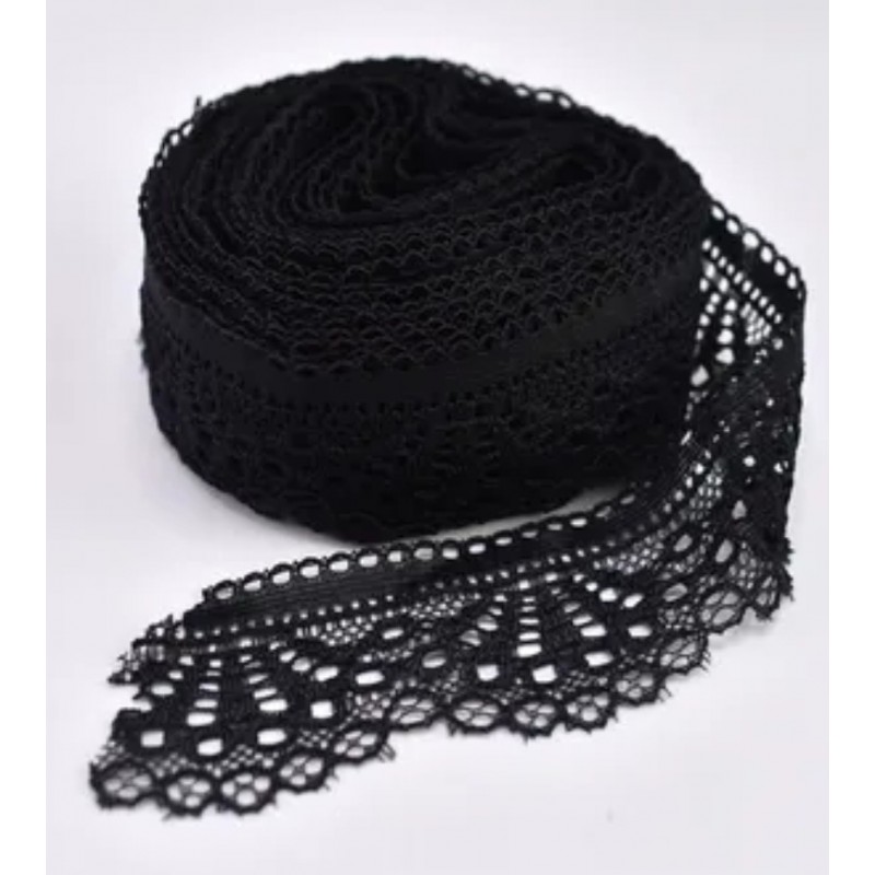 Spitzenband schwarz