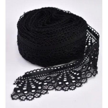 Spitzenband schwarz